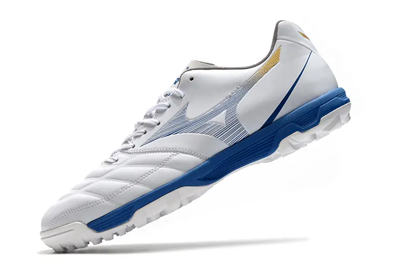 Mizuno Morelia Neo 3 TF - White/Sky Blue/Gold Accent