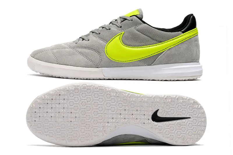 Nike Premier 2 Sala IC - Gray/Vibrant Neon Yellow/Neutral Gray
