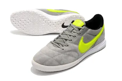Nike Premier 2 Sala IC - Gray/Vibrant Neon Yellow/Neutral Gray
