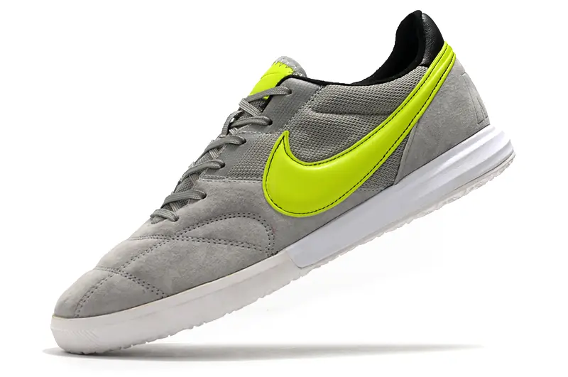 Nike Premier 2 Sala IC - Gray/Vibrant Neon Yellow/Neutral Gray