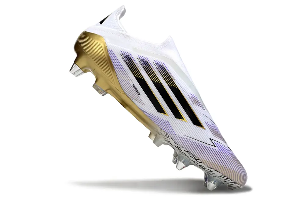 Adidas F50 Elite Laceless SG - White/Gold/Black