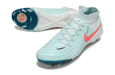 Nike Phantom Luna 2 Elite FG Firm Ground Soccer Cleats - Aqua/Coral Splash/Icy Blue