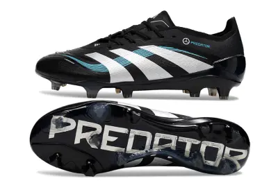 Benz x Adidas Predator 25 Elite FG - Black/White/Teal