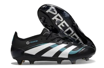 Benz x Adidas Predator 25 Elite FG - Black/White/Teal