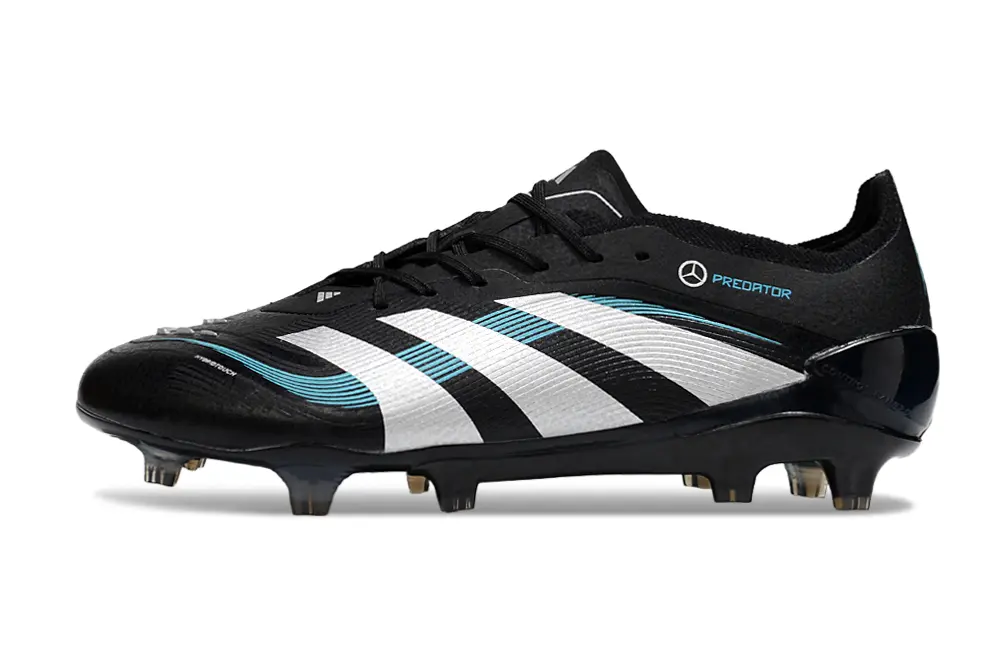 Benz x Adidas Predator 25 Elite FG - Black/White/Teal