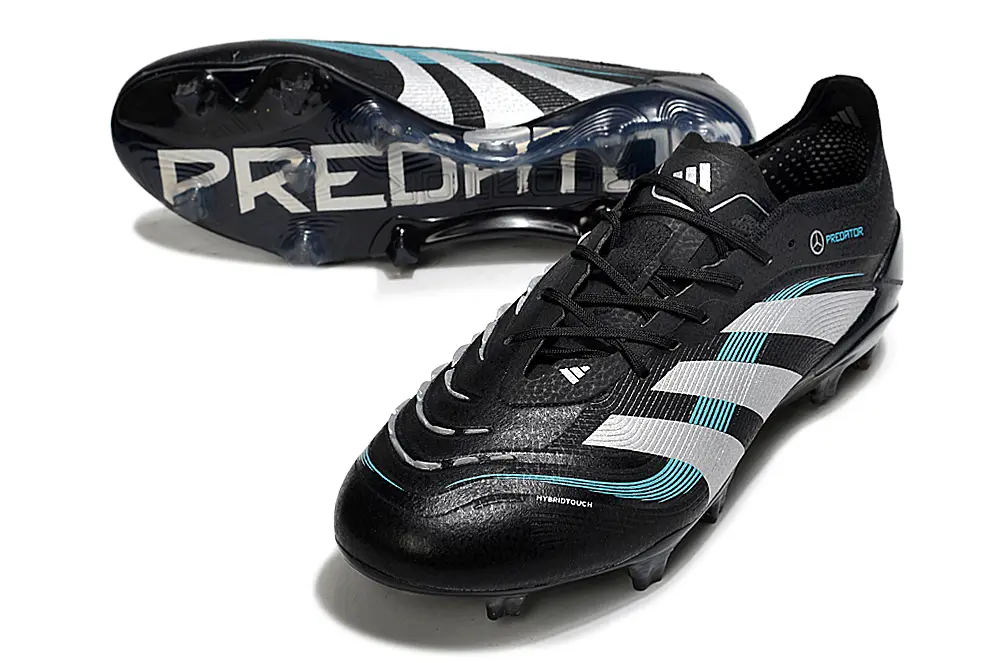 Benz x Adidas Predator 25 Elite FG - Black/White/Teal