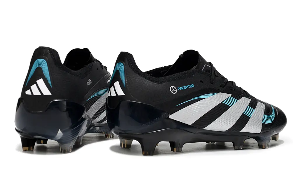 Benz x Adidas Predator 25 Elite FG - Black/White/Teal