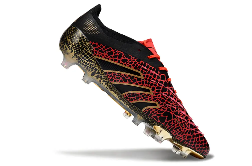 Adidas Predator 25 Elite FG - Black/Crimson Red/Metallic Gold