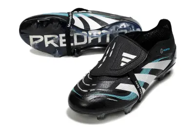 Adidas Predator 25 Elite Foldover Tongue FG - Black/Electric Blue/Silver