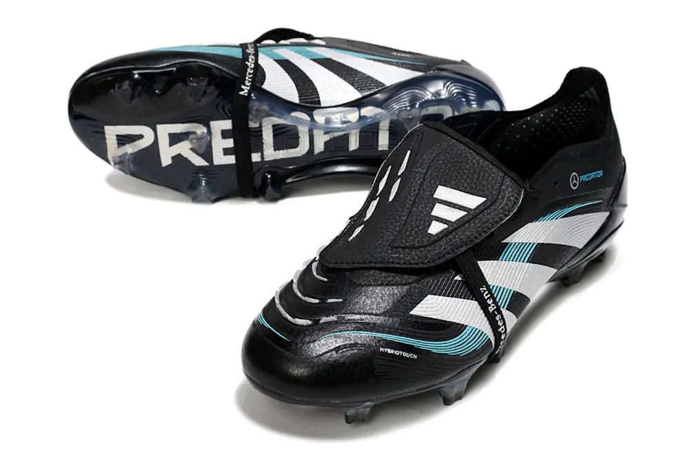 Adidas Predator 25 Elite Foldover Tongue FG - Black/Electric Blue/Silver