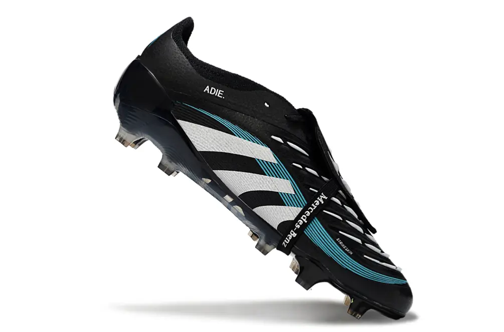 Adidas Predator 25 Elite Foldover Tongue FG - Black/Electric Blue/Silver