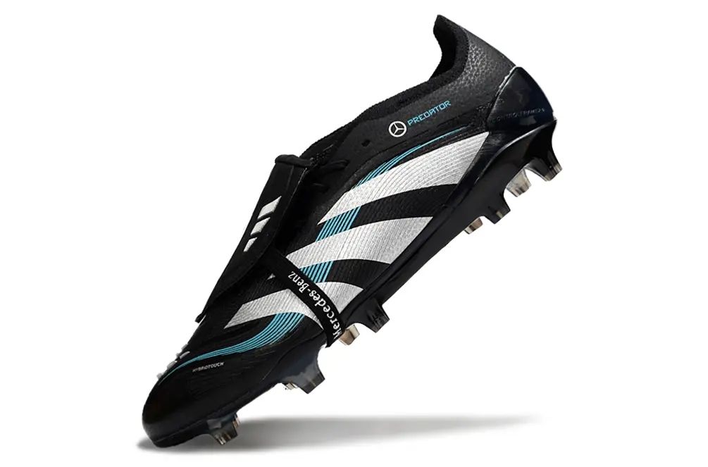 Adidas Predator 25 Elite Foldover Tongue FG - Black/Electric Blue/Silver