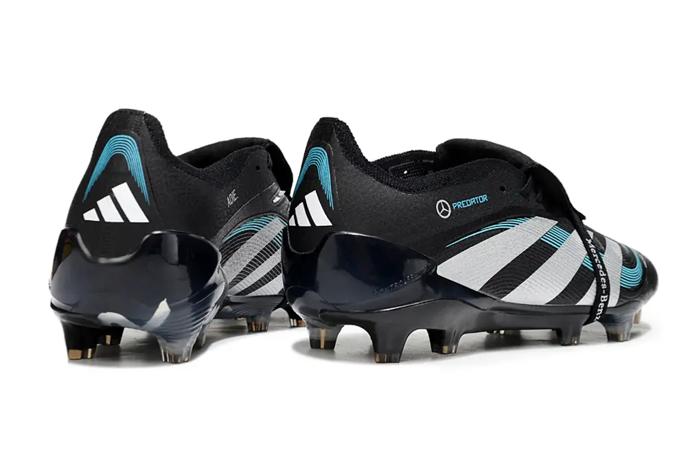 Adidas Predator 25 Elite Foldover Tongue FG - Black/Electric Blue/Silver