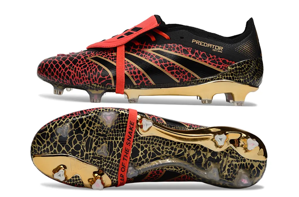 Adidas Predator 25 Elite Foldover Tongue FG - Red/Black/Gold