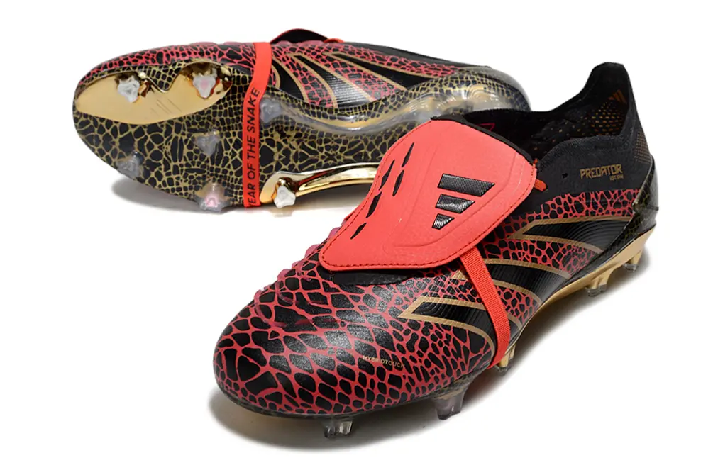 Adidas Predator 25 Elite Foldover Tongue FG - Red/Black/Gold