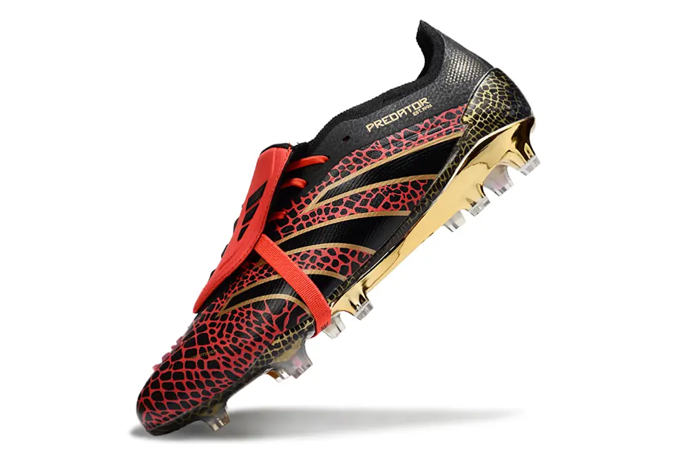 Adidas Predator 25 Elite Foldover Tongue FG - Red/Black/Gold