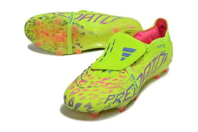 Adidas Predator 25 Elite Foldover Tongue FG - Yellow/Neon Green/Fuchsia Pink