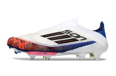 Son x Adidas F50+ Laceless Lightstrike Pro FG - White/Vivid Red/Deep Blue