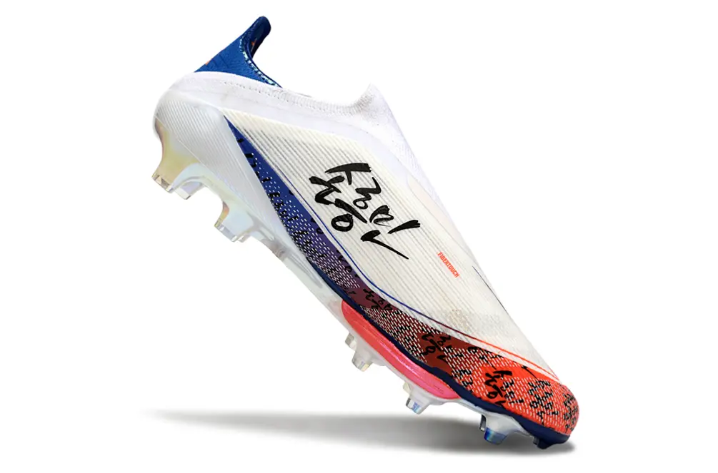 Son x Adidas F50+ Laceless Lightstrike Pro FG - White/Vivid Red/Deep Blue