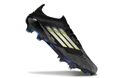 Adidas F50+ Lightstrike Pro FG - Black/Neon Yellow/Iridescent Blue