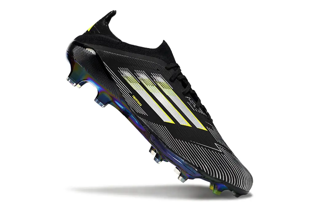 Adidas F50+ Lightstrike Pro FG - Black/Neon Yellow/Iridescent Blue