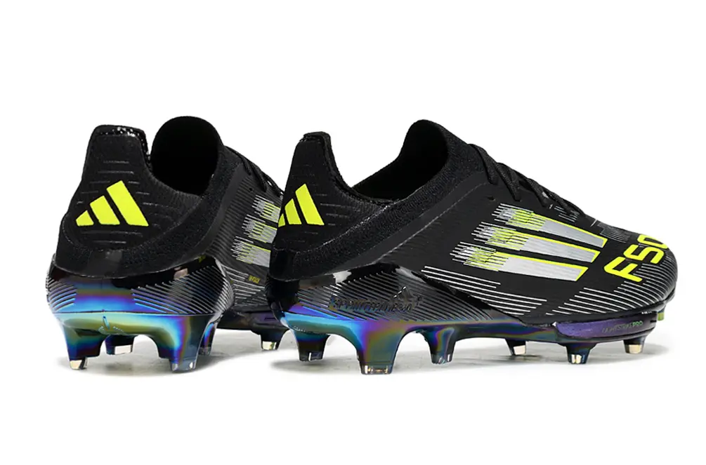 Adidas F50+ Lightstrike Pro FG - Black/Neon Yellow/Iridescent Blue