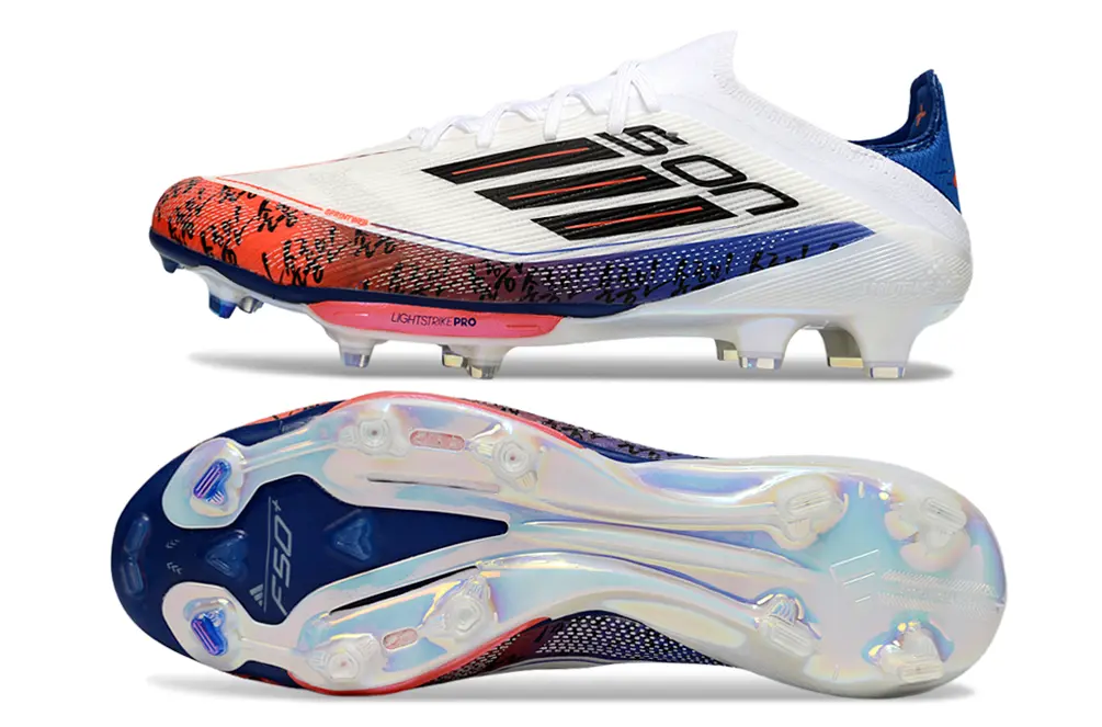 Son x Adidas F50+ Lightstrike Pro FG - White/Fiery Red/Deep Blue