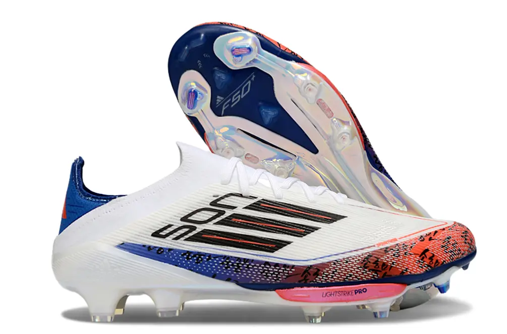 Son x Adidas F50+ Lightstrike Pro FG - White/Fiery Red/Deep Blue