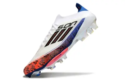 Son x Adidas F50+ Lightstrike Pro FG - White/Fiery Red/Deep Blue