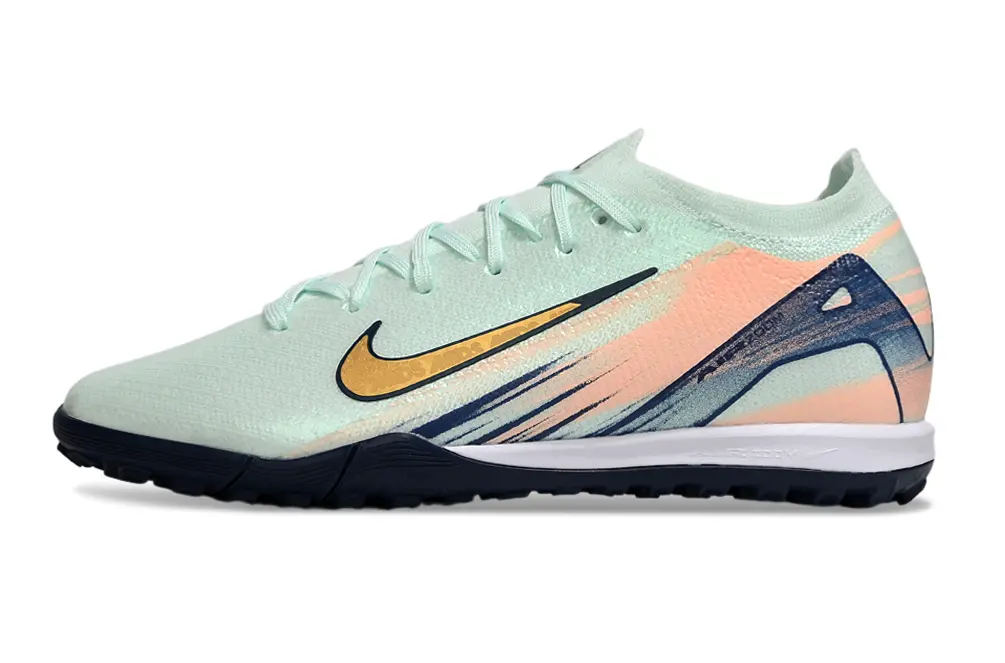 Nike Air Zoom Mercurial Vapor 16 Elite TF - Mint/Coral Pink/Navy Blue