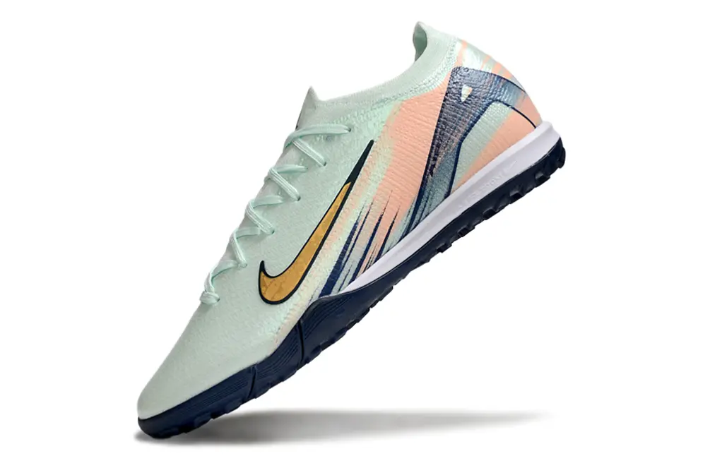 Nike Air Zoom Mercurial Vapor 16 Elite TF - Mint/Coral Pink/Navy Blue