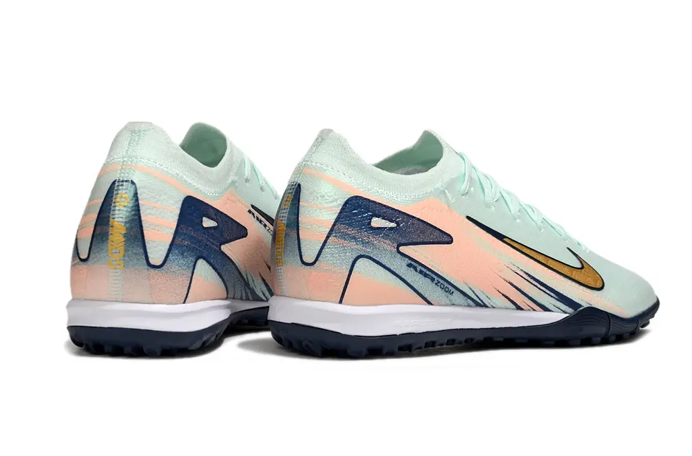 Nike Air Zoom Mercurial Vapor 16 Elite TF - Mint/Coral Pink/Navy Blue