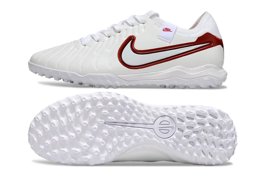 Nike Tiempo Legend 10 Pro TF - White/Crimson Red/Classic White