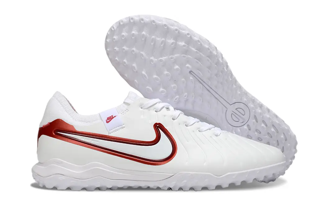 Nike Tiempo Legend 10 Pro TF - White/Crimson Red/Classic White