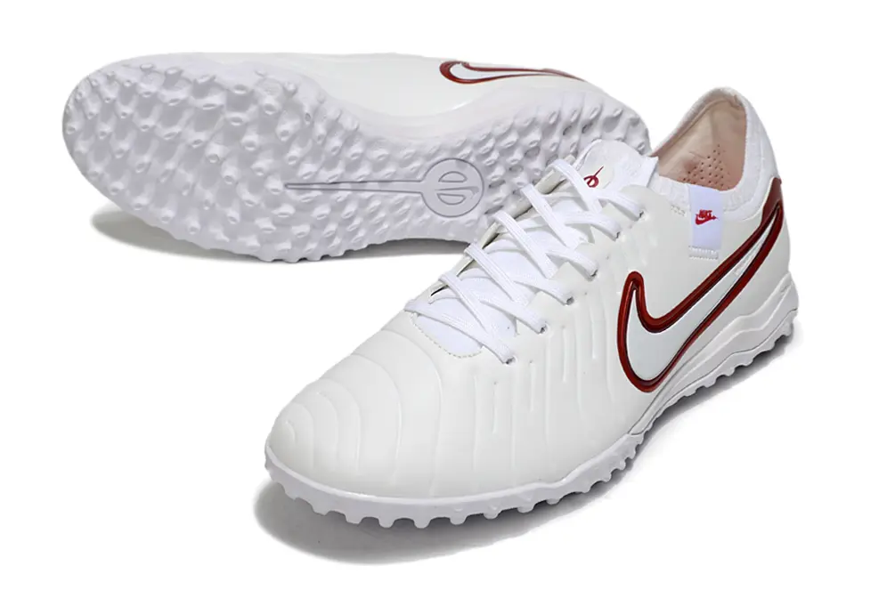 Nike Tiempo Legend 10 Pro TF - White/Crimson Red/Classic White
