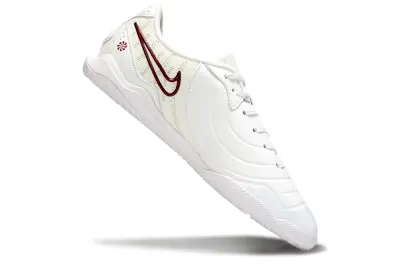 Nike Tiempo Legend 10 Academy IC - White/Creamy White/Burgundy Red