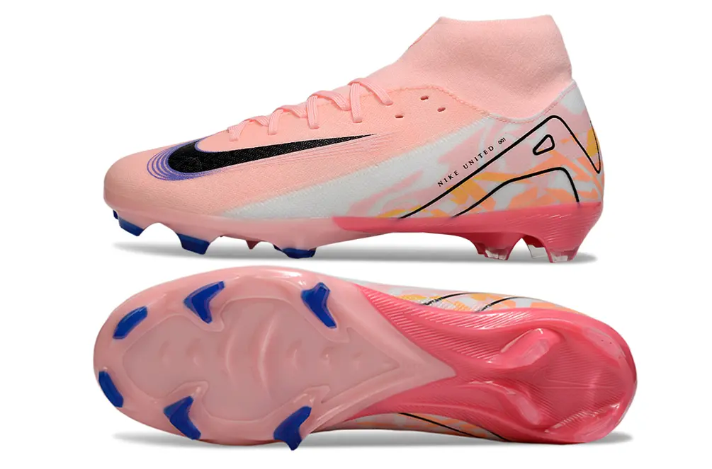 Nike Air Zoom Mercurial Superfly 10 Academy FG - Pink/Soft Pink/Black Blue