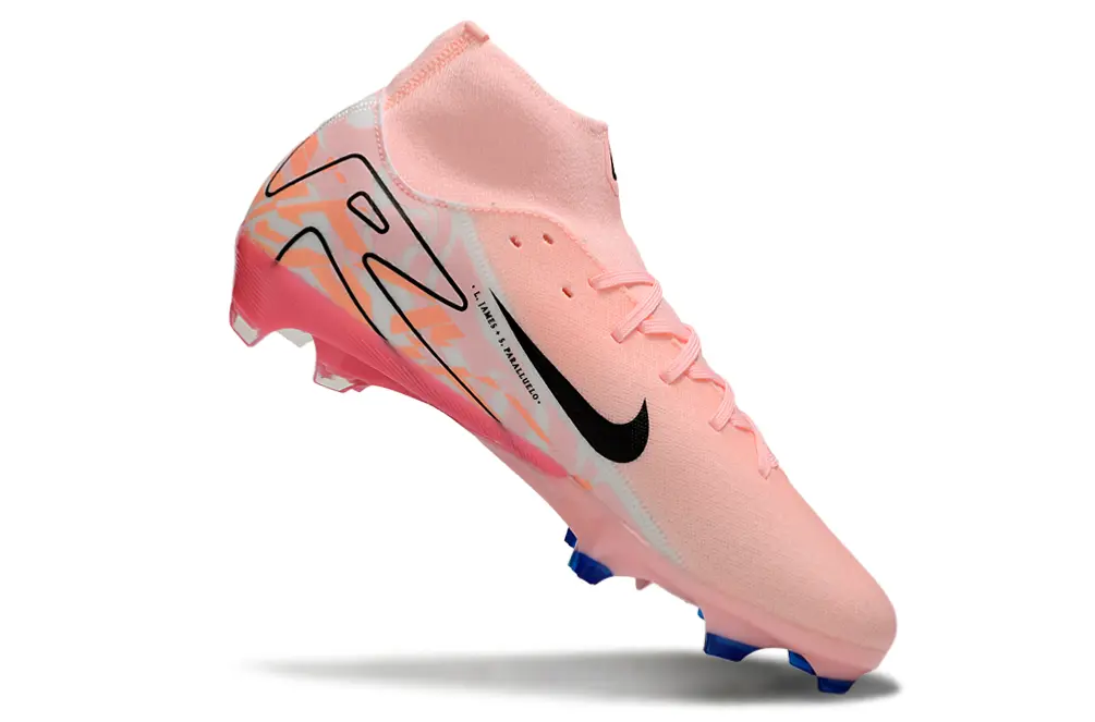 Nike Air Zoom Mercurial Superfly 10 Academy FG - Pink/Soft Pink/Black Blue