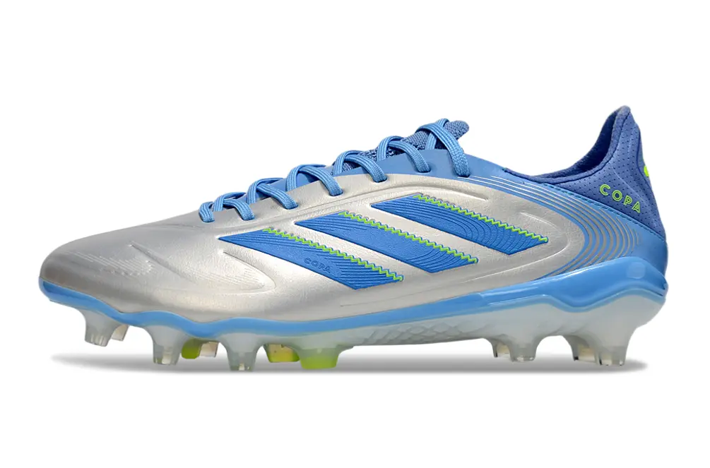 Adidas Copa Pure 3 Elite FG - Silver/Sky Blue/Lime Green