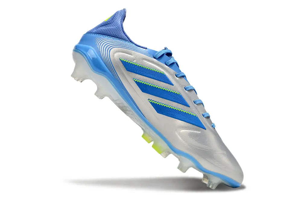 Adidas Copa Pure 3 Elite FG - Silver/Sky Blue/Lime Green