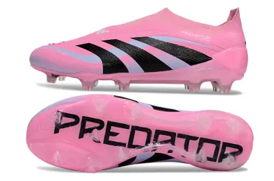 Adidas Predator 25 Elite Laceless FG - Pink/Soft Lavender/Black