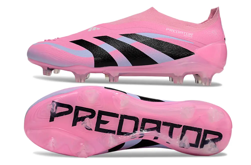 Adidas Predator 25 Elite Laceless FG - Pink/Soft Lavender/Black