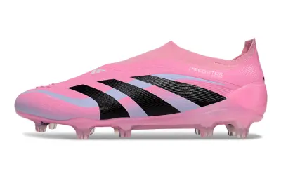 Adidas Predator 25 Elite Laceless FG - Pink/Soft Lavender/Black