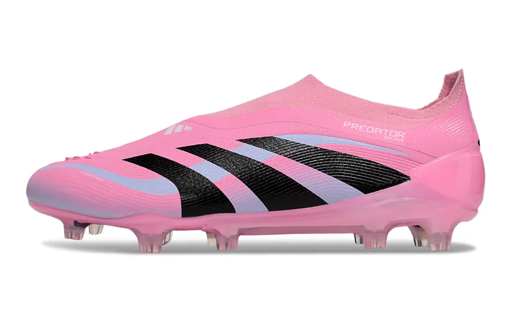 Adidas Predator 25 Elite Laceless FG - Pink/Soft Lavender/Black