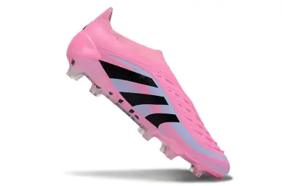 Adidas Predator 25 Elite Laceless FG - Pink/Soft Lavender/Black