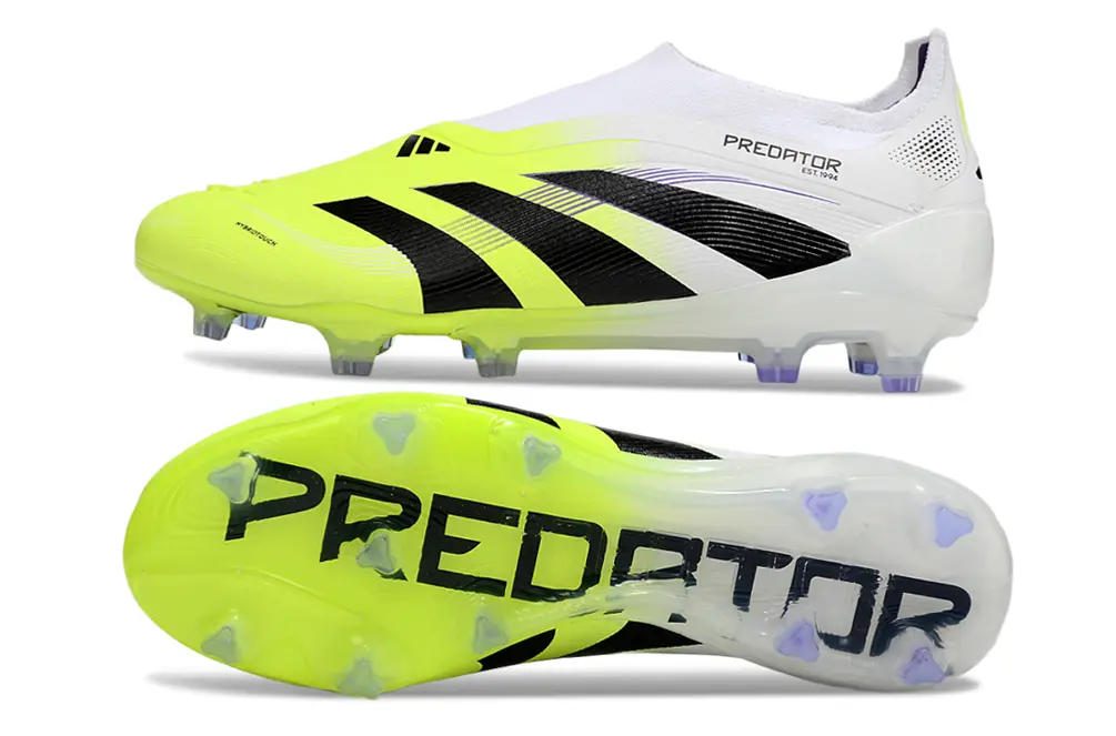 Adidas Predator 25 Elite Laceless FG - Yellow/Electric Yellow/Black
