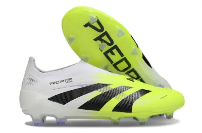 Adidas Predator 25 Elite Laceless FG - Yellow/Electric Yellow/Black