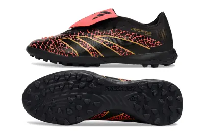 Adidas Predator Elite Foldover Tongue TF - Black/Crimson Red/Gold Metallic