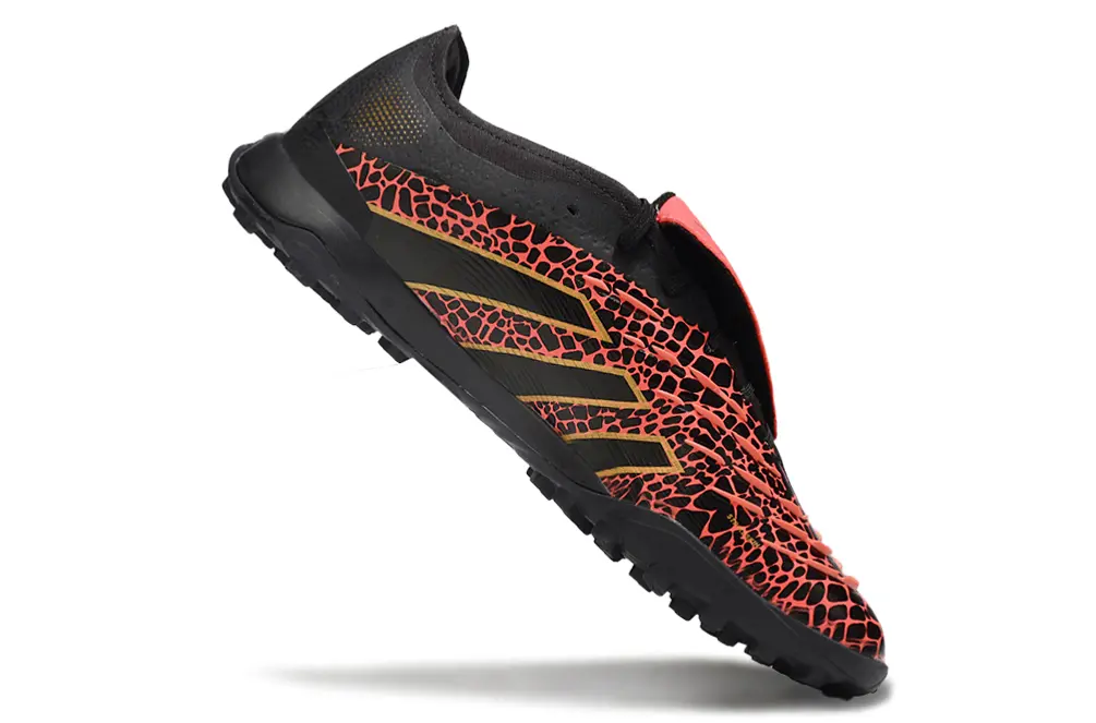 Adidas Predator Elite Foldover Tongue TF - Black/Crimson Red/Gold Metallic