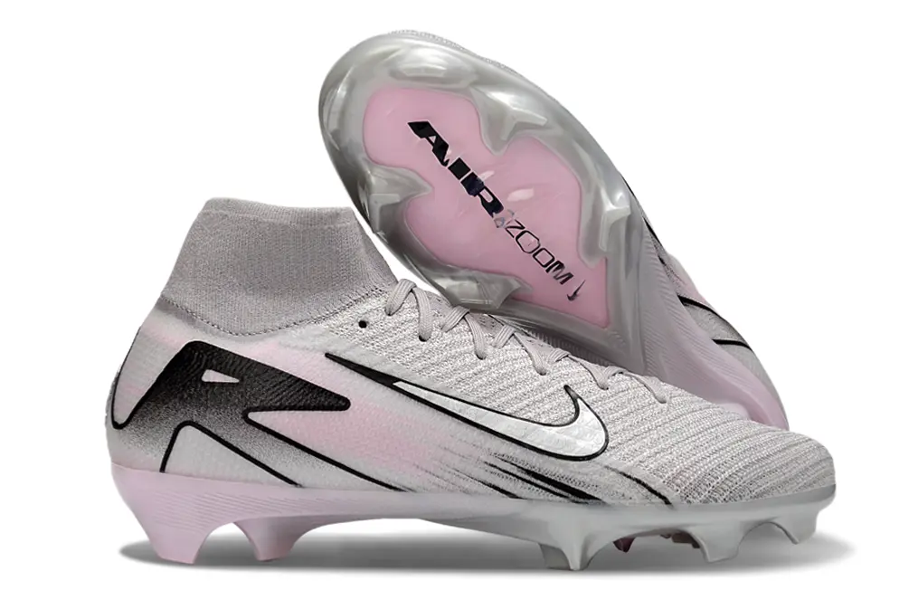 Nike Air Zoom Mercurial Superfly 10 Elite FG - Gray/Pink Frost/Black Burst